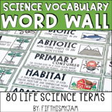 Life Science Word Wall | Vocabulary Cards