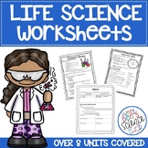 Life Science Worksheets for 8 Unit Bundle!
