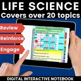 Life Science activities digital interactive notebook | cel