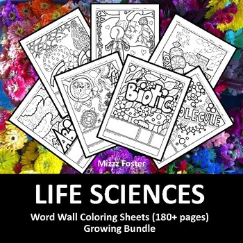 Preview of Life Sciences Posters 200+ Vocabulary Terms: Biology, Anatomy, Ecology