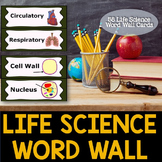 Life Sciences Word Wall Cards - English & Spanish