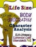 Free Life Size Body Biography: Character Analysis Grades 4-12