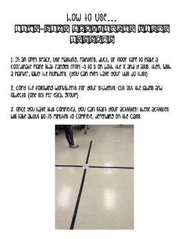 Preview of Life Size Coordinate Plane Lessons