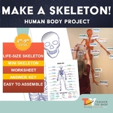 Printable Skeleton Labeling Project for Anatomy and Biolog