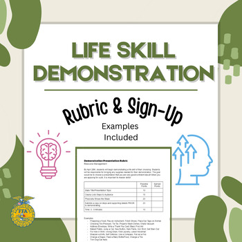 Preview of Life Skill Demonstration Rubric