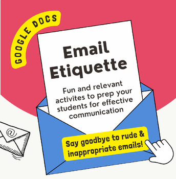 Preview of Life Skill: Email Etiquette Lesson | Middle & High School (Google Docs + PDF)