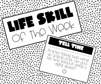 Preview of Life Skill of the Week