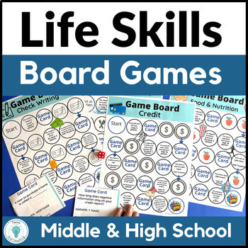 Preview of Life Skills Activities - Life Skills Board Games for Middle and High School FACS