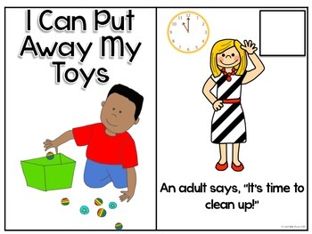 Life Skills Adapted Social Story: I Can Put Away My Toys | TpT