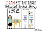 Life Skills Adapted Social Story: I Can Set the Table