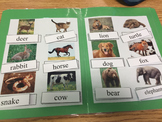 Life Skills: Animal Vocabulary (word to picture match) Fil