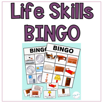 Preview of Life Skills BINGO Games for Special Education - 2 Levels and 7 Games