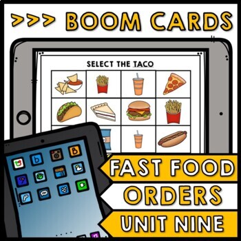Preview of Job Skills - Life Skills - BOOM CARDS - Complete the Order - Special Education