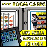 Life Skills - BOOM CARDS - Grocery Shopping - Special Educ