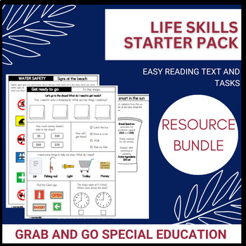 Preview of Life Skills Special Education Worksheets and Community Activities