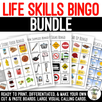 Preview of Life Skills Bingo Bundle