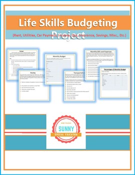 Preview of Life Skills Budgeting Project