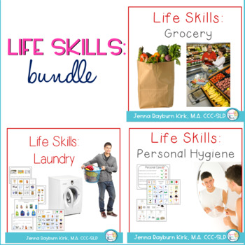 Preview of Life Skills Bundle: Laundry, Grocery, Personal Hygiene