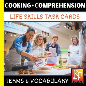 Preview of Life Skills COOKING COMPREHENSION: Special Ed | Food Terms & Vocabulary Activity