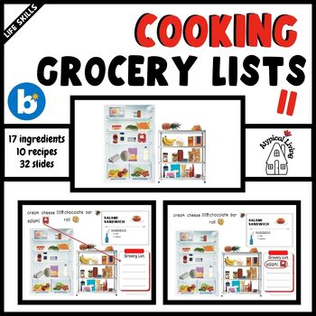 Preview of Life Skills: COOKING: Making Grocery Lists from Recipes II- What's Missing? BOOM