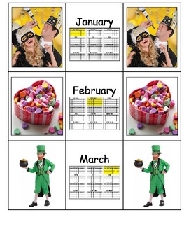 Special Education: Calendar Months of the Year by Berine #39 s Things