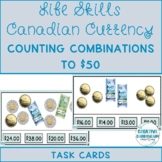 Life Skills Canadian Currency Counting Bill & Coin Combos 