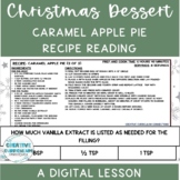 Life Skills Caramel Apple Pie Dessert Recipe Read & Comp D