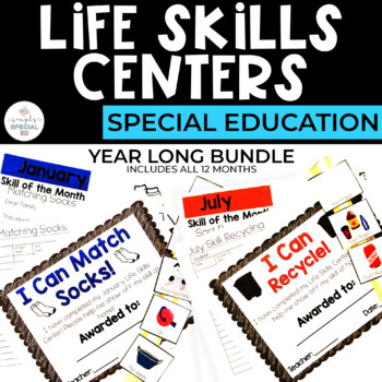 Preview of Life Skills Centers | Life Skills Curriculum and Activities | Special Education