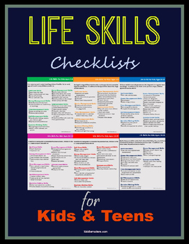 skills checklists teens kids