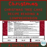 Life Skills Christmas Tree Cake Dessert Recipe Read & Comp