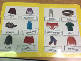 Life Skills: Clothing Vocabulary (word to picture match) F