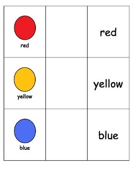 Special Education: Color Words by Berine's Things | TPT