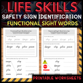 Life Skills Community Safety Signs Printable Worksheets