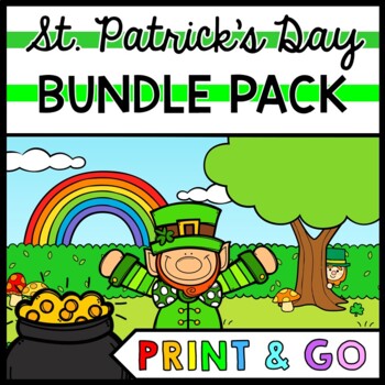 Preview of Life Skills - St. Patrick's Day - BUNDLE - Reading - Writing - Math