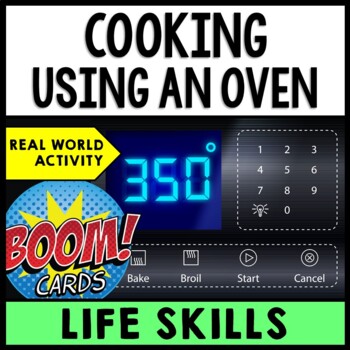 Preview of Life Skills - Cooking - Oven - Food Directions - Recipes - Boom Cards