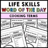 Life Skills - Cooking - Recipes - Food - Vocabulary - Word