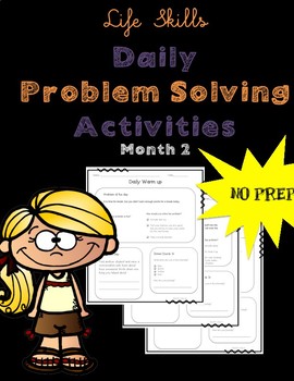 problem solving life skills worksheets