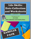 Life Skills Data Collection and Worksheets (Sampler Pack)