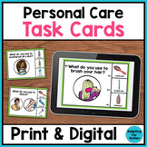 Life Skills Task Cards - Personal Care Hygiene (Print & Di