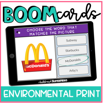 Preview of Life Skills: Environmental Print BOOM CARDS {distance learning}