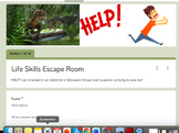 Life Skills Escape Room SpED Google Form-menu math, money 