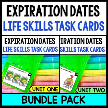 Preview of Life Skills - Expiration Dates - Special Education - Cooking - Reading - BUNDLE