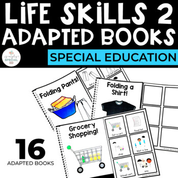 Preview of Life Skills Adapted Books | Special Education | Set 2