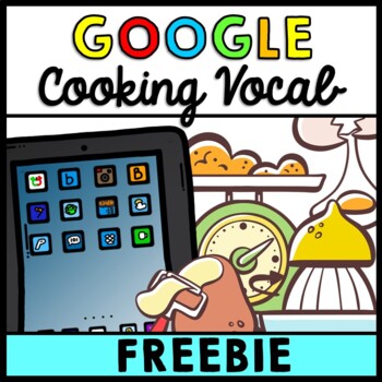 Preview of Life Skills - FREEBIE - Cooking Vocabulary - GOOGLE - Recipe - Food Prep