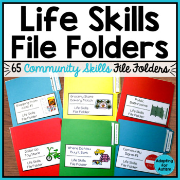 Preview of Life Skills File Folder Games - Life Skills Special Education Activities