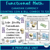 Life Skills Funct. Math Canadian Counting Provided Figures