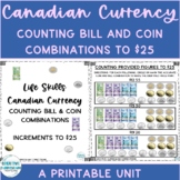 Life Skills Funct. Math Canadian Counting Provided Figures