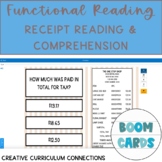 Preview of Life Skills Functional Living Receipt Reading & Comprehension Boom Cards 3