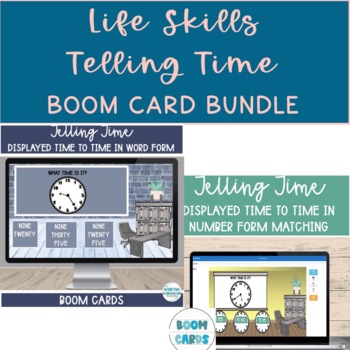 Preview of Life Skills Functional Math Telling Time All Lesson Bundle