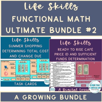 Preview of Life Skills Functional Math Ultimate Growing Bundle #2